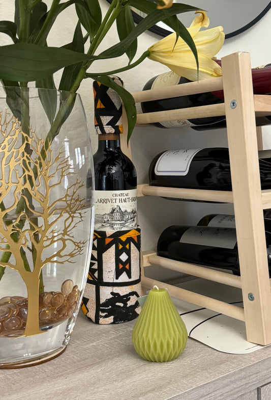 Rustic Matcha Pear Shaped Candle