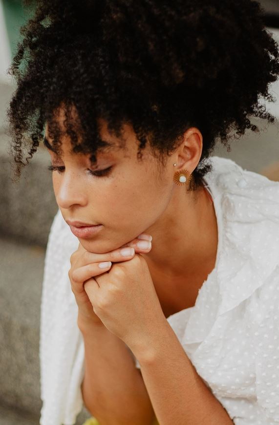 Sommar Sunburst Layered Amethyst Studs (2 Ways to Wear)