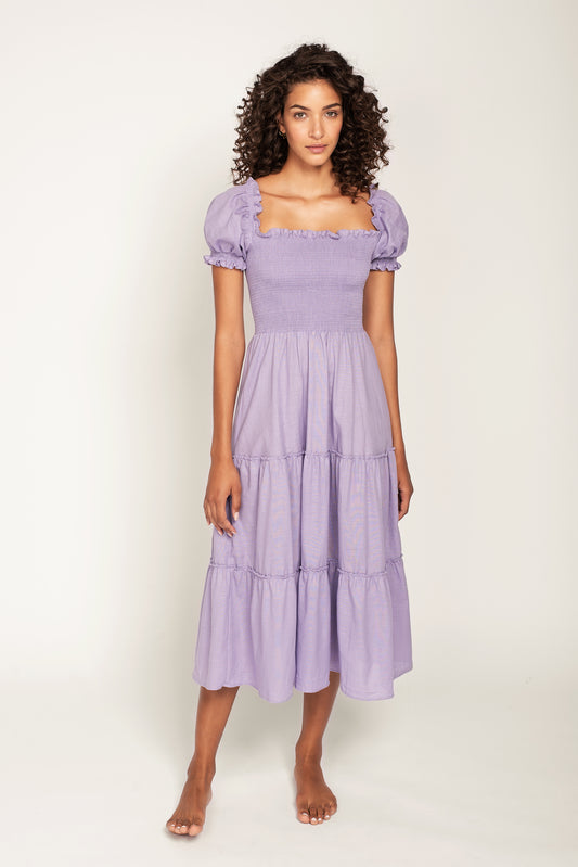 Coco Midi Lavender Princess Dress