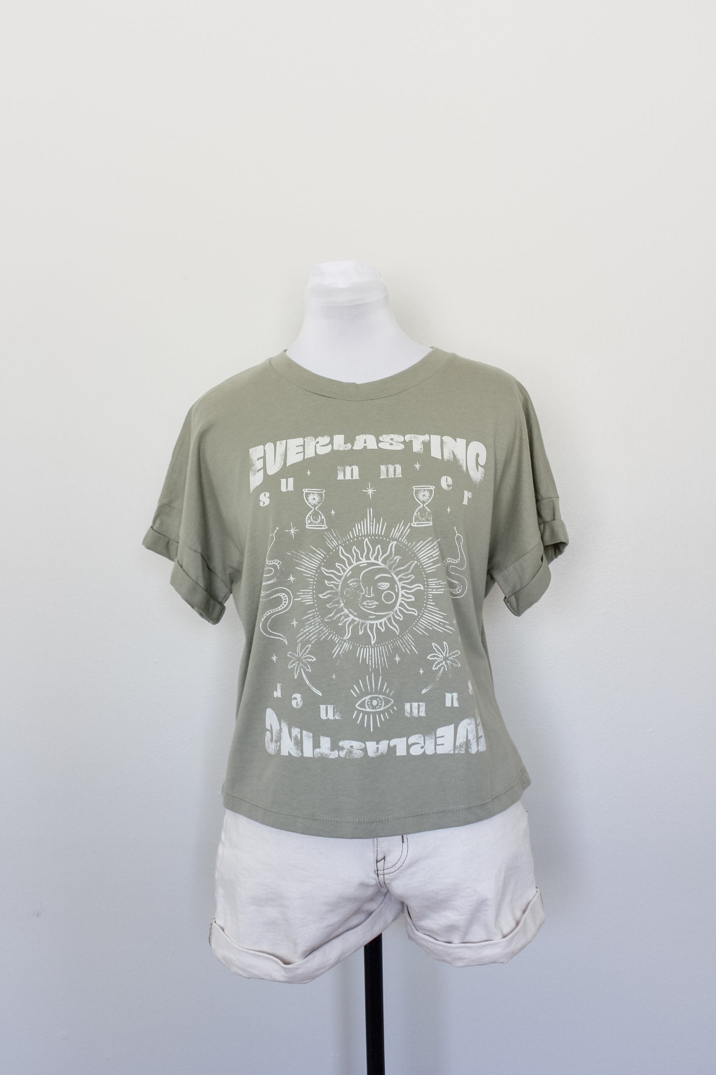 Green Vintage-Inspired Luxury Tee (Everlasting Summer)