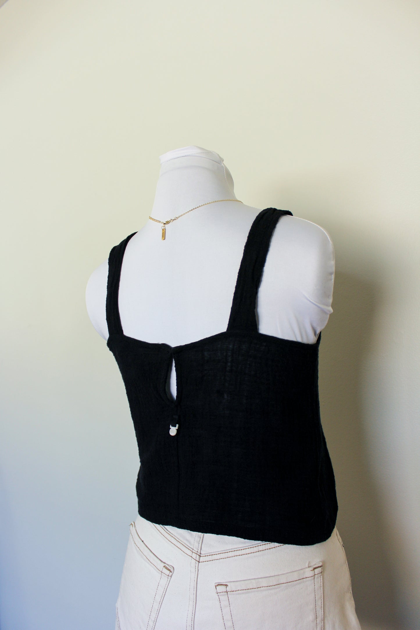 Black Banita Crop Top